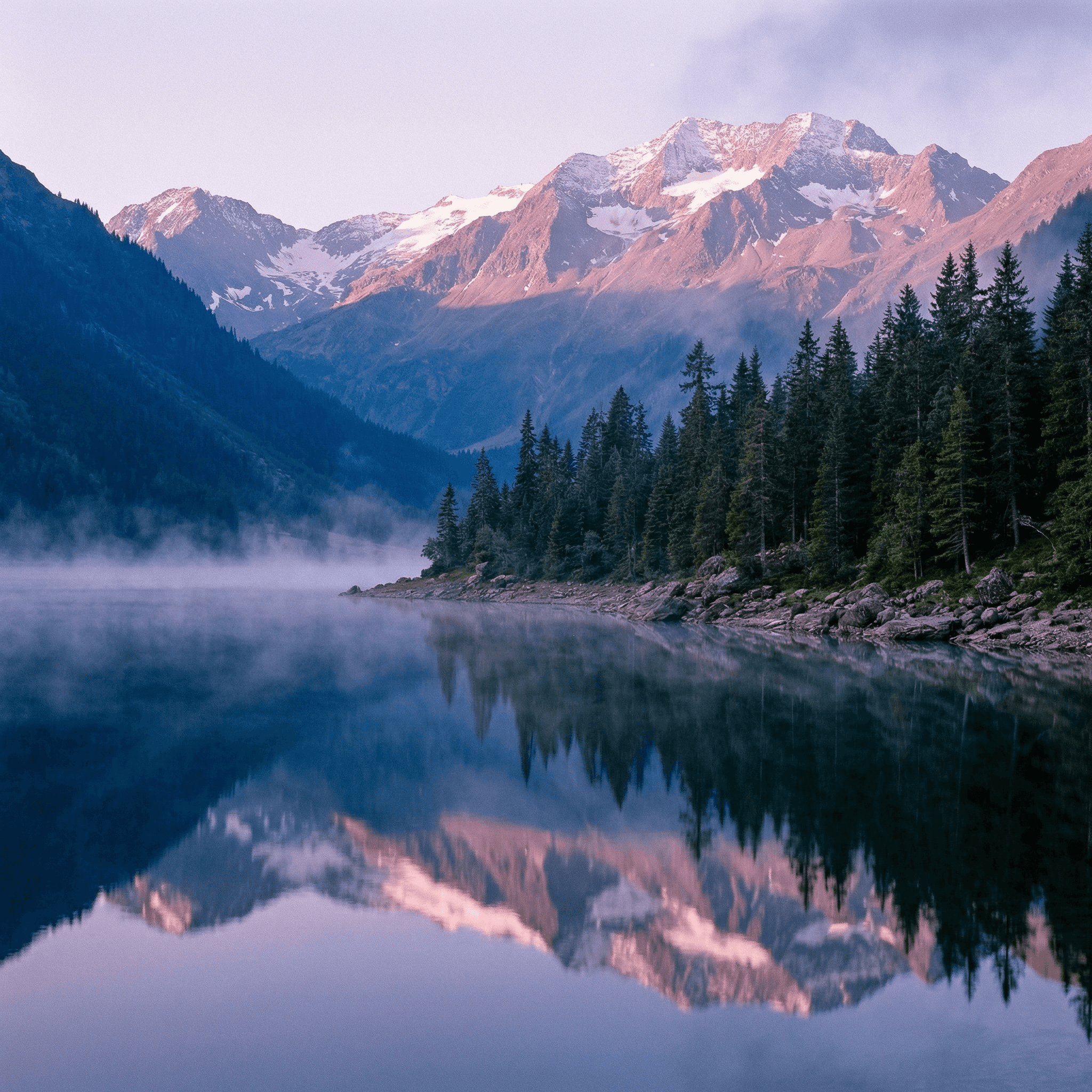 Nano Banana Pro — Alpine lake