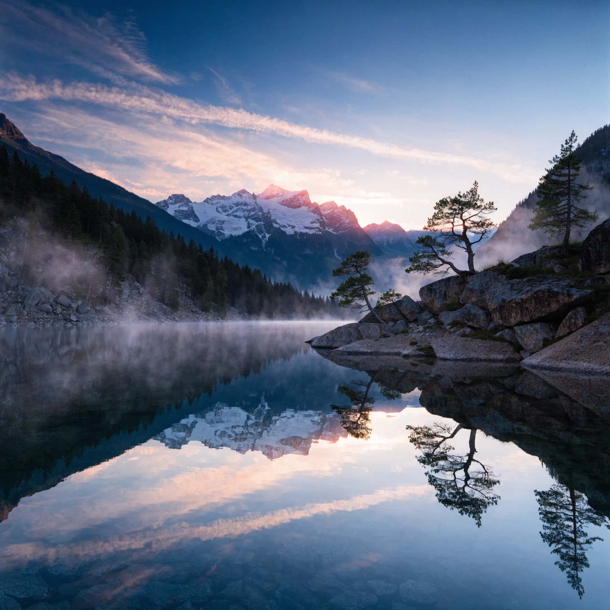 Recraft V4 — Alpine lake